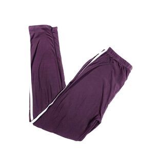 10/$25🦋 Sugar Punch Couture Maroon Side Striped Joggers - One Size